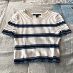Striped crop top